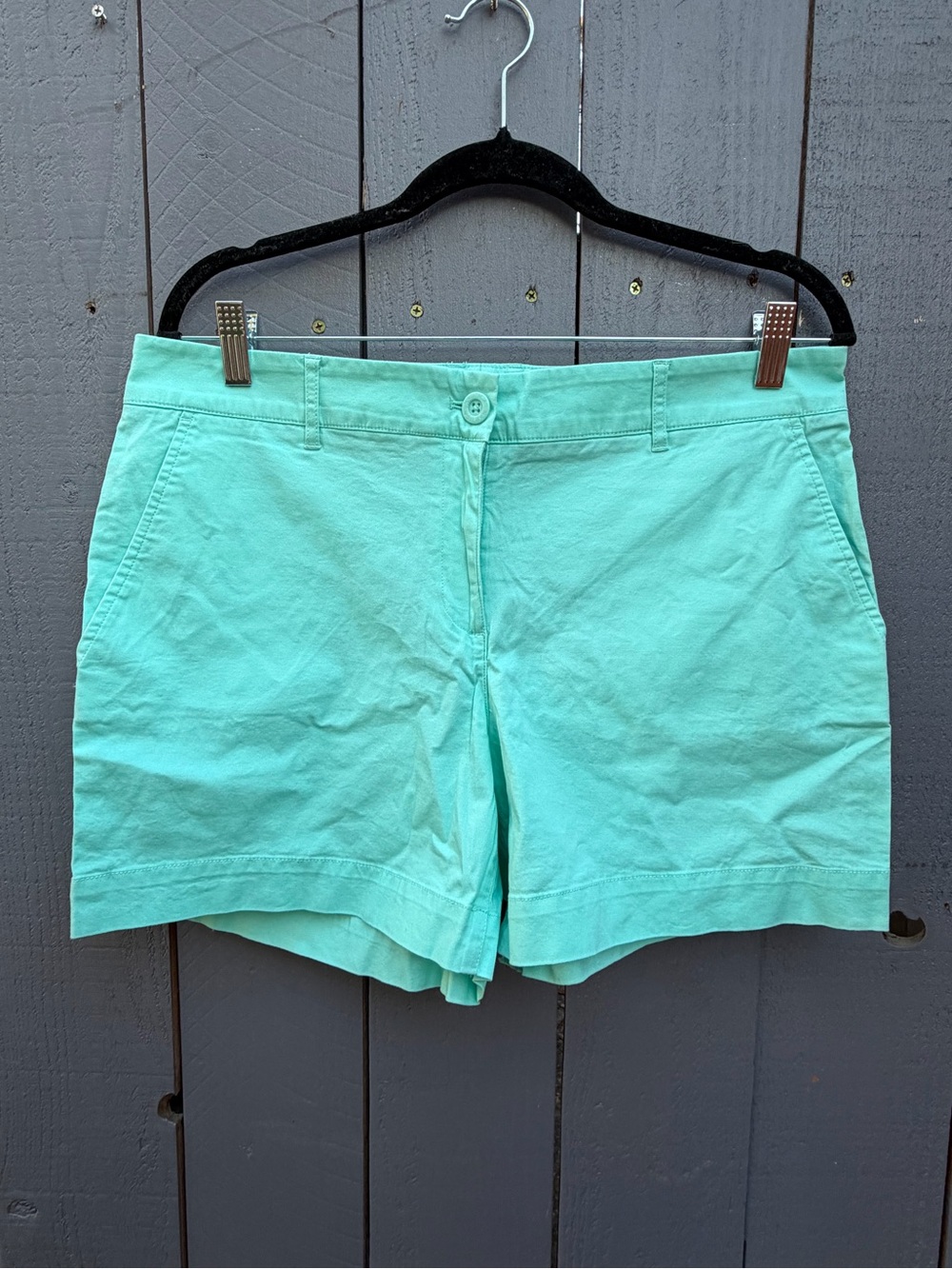 NWT Nautica Women's Mint Green Cotton Shorts 5” inseam Size 12